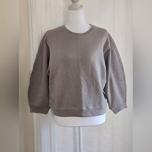 NWOT Olivaceous Neutral Taupe Crewneck Sweatshirt